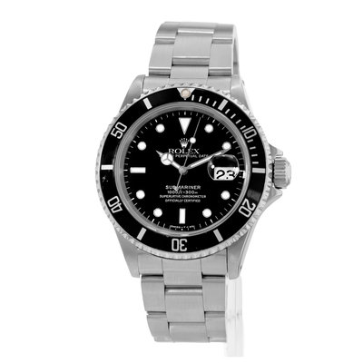 Rolex Submariner Date 16610 Black Dial 40
