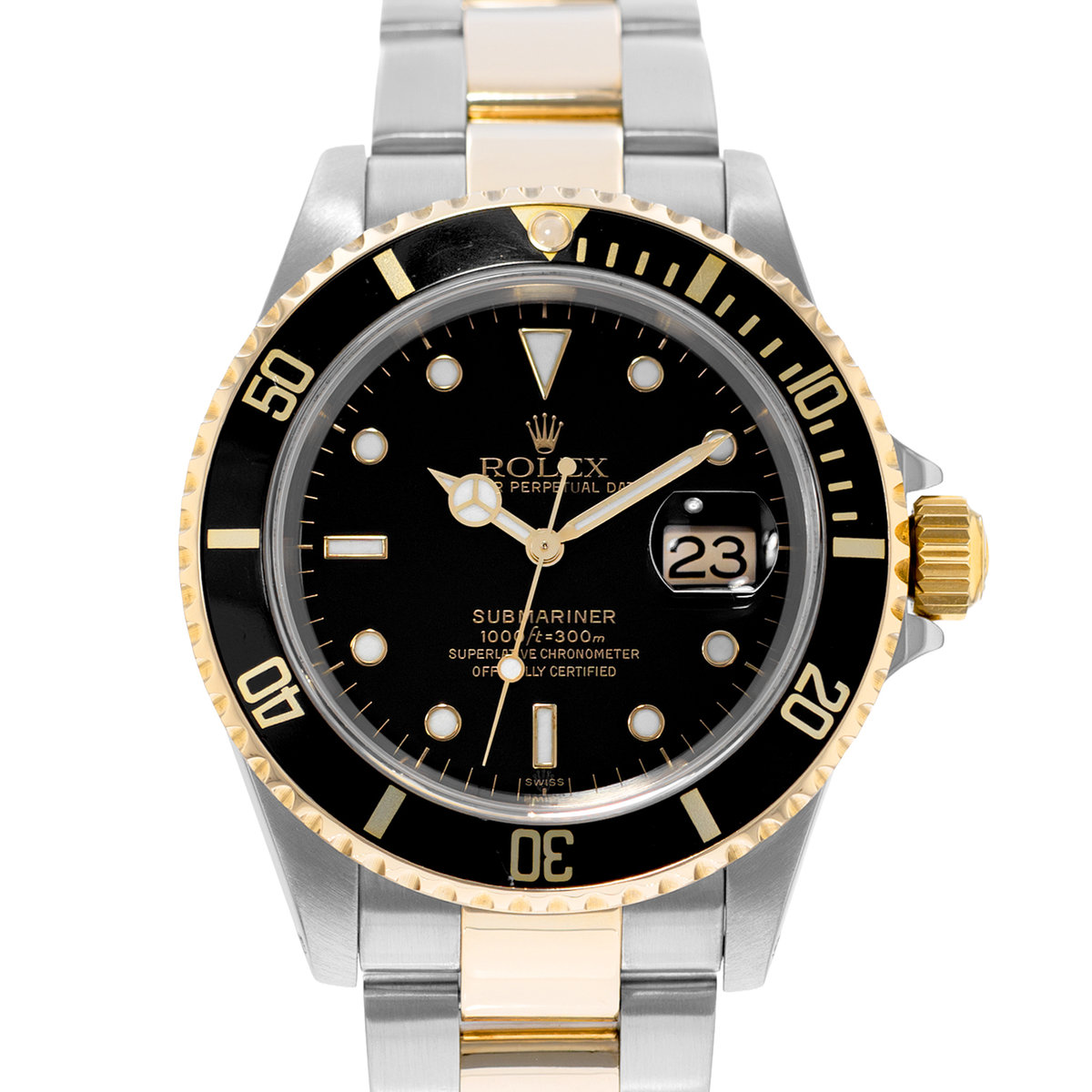 Rolex Submariner Date 16613 Black Dial 40