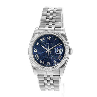 Rolex Datejust 36 116234 Blue Dial 36