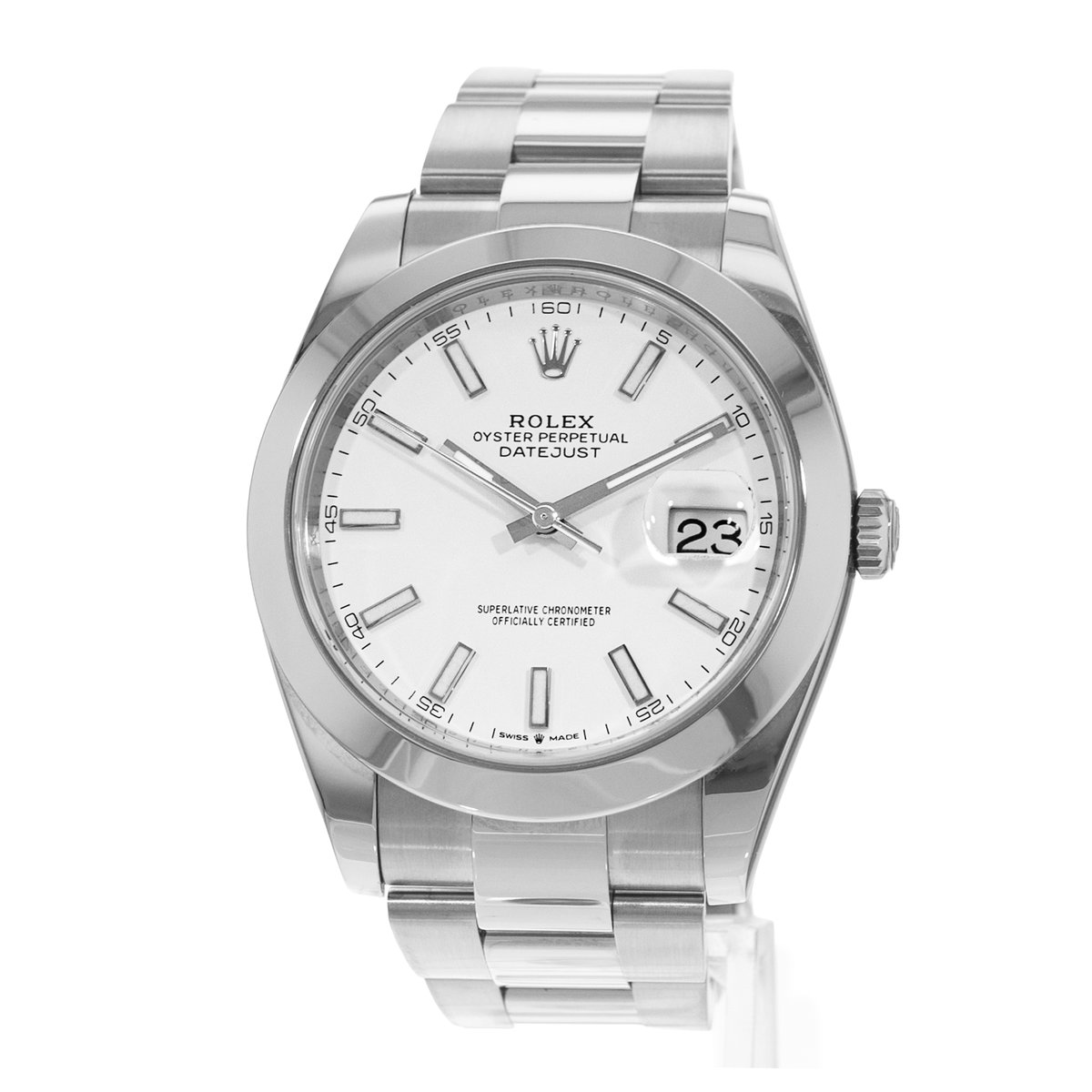 Rolex Datejust 41 126300 White Index Steel Oyster Automatic Mens Watch 2020