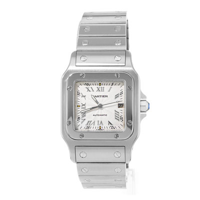 Cartier Santos Galbee 29mm W20040D6 2319 Silver Dial 29