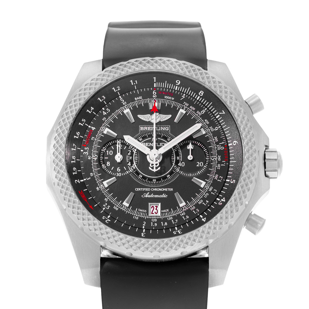 Breitling Bentley Supersports E27365 49mm Black Index Titanium Mens Watch 2017