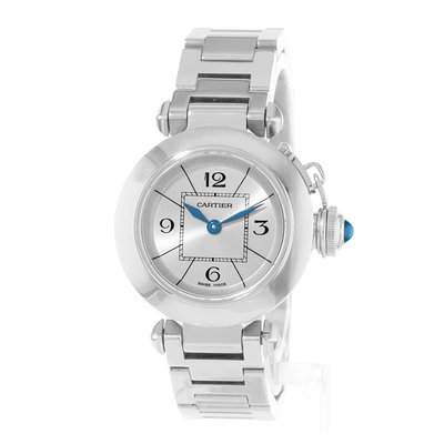 Cartier Pasha W3140007 2973 Silver Dial 27