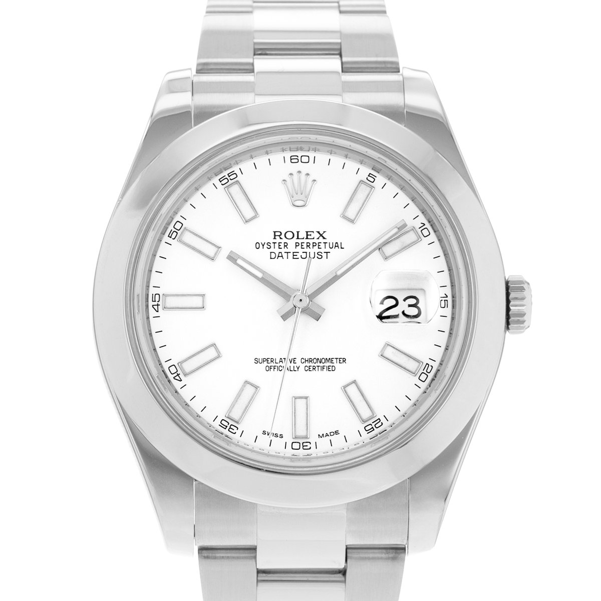 Rolex Datejust II 116300 White Dial 41