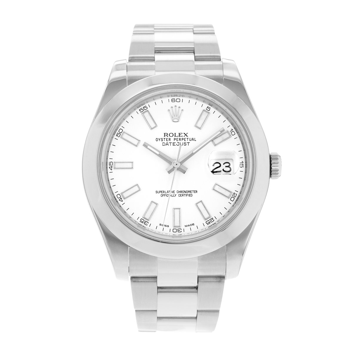 Rolex Datejust II 116300 White Dial 41