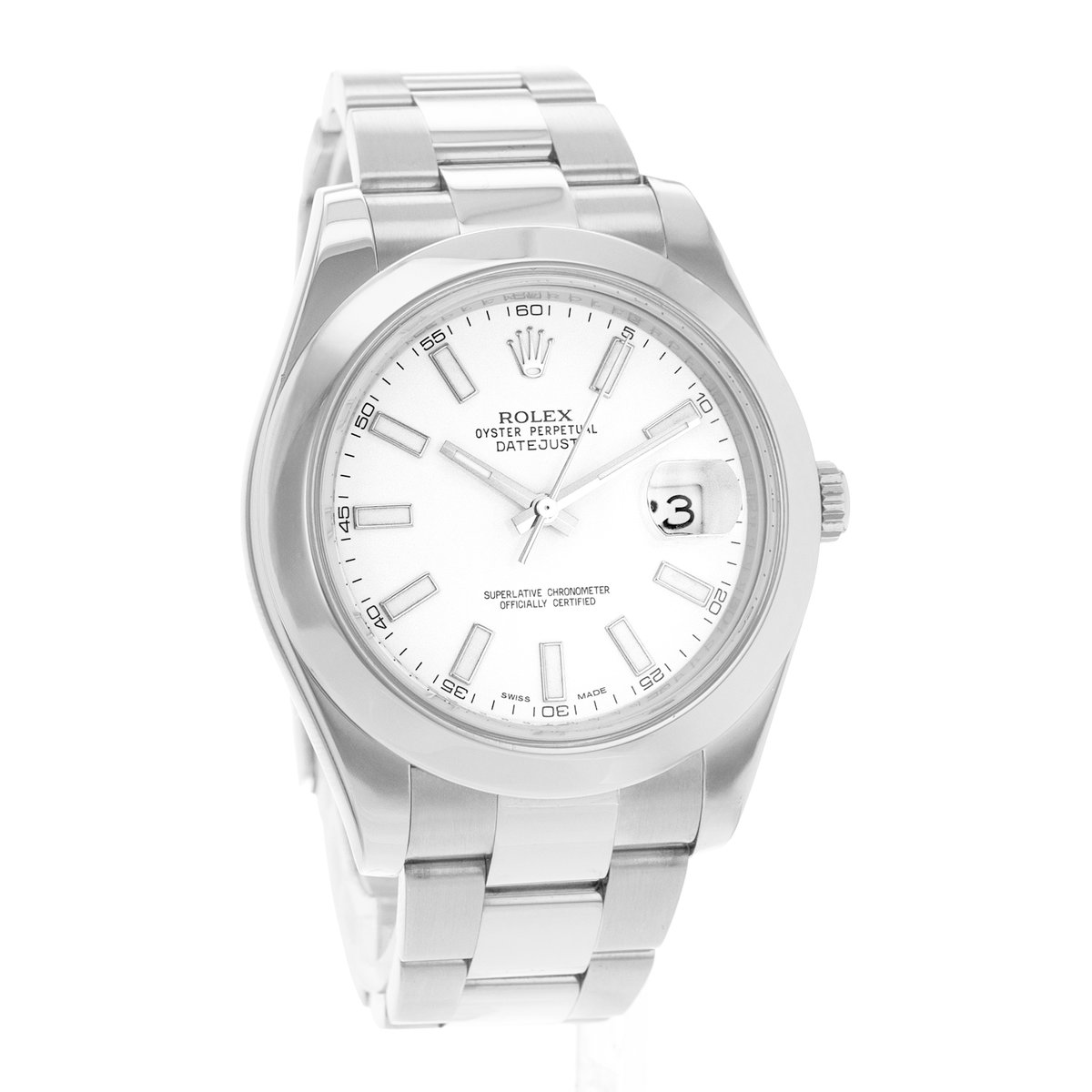 Rolex Datejust II 116300 White Dial 41