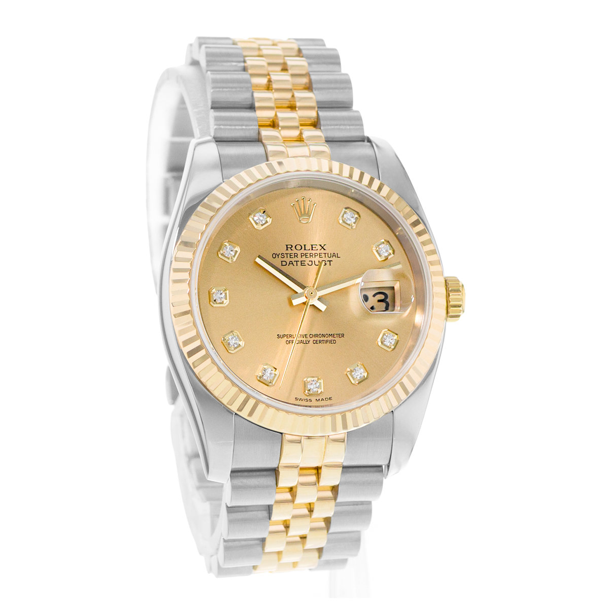 Rolex Datejust 36 116233 Champagne Dial 36