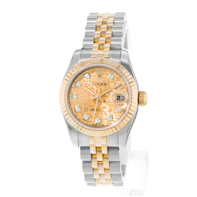 Rolex Datejust 26 179173 Yellow Dial 26