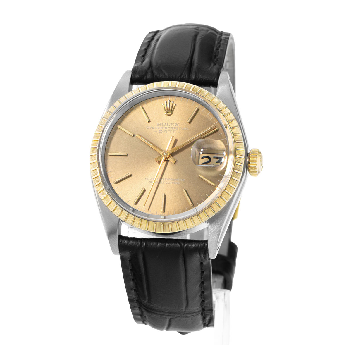 Rolex Oyster Perpetual Date 34 1505 Champagne Dial 34