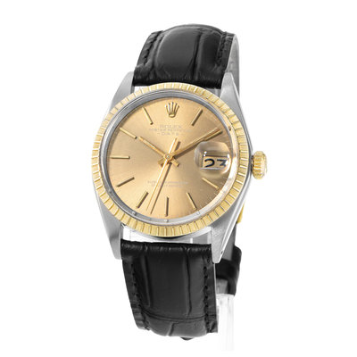 Rolex Oyster Perpetual Date 34 1505 Champagne Dial 34