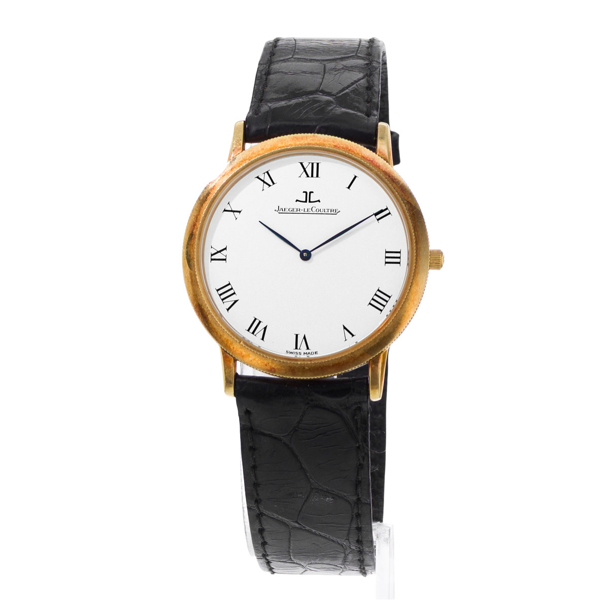 Jaeger-LeCoultre Gentilhomme 152.1.79 34mm White Roman Yellow Gold Mens Watch