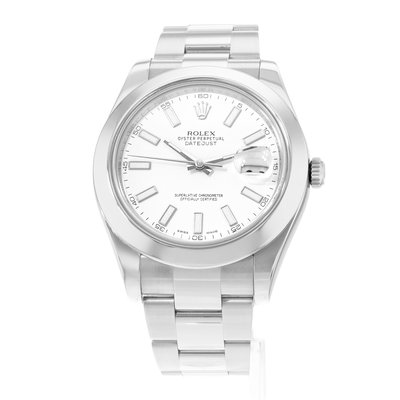 Rolex Datejust II 116300 White Dial 41