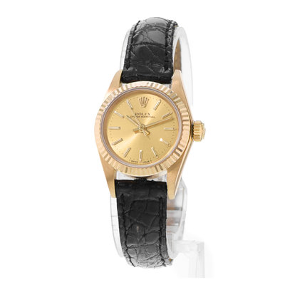 Rolex Oyster Perpetual 26 67198 Champagne Dial 26