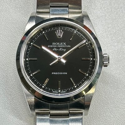 Rolex Air King 34 14000M Black Dial 34