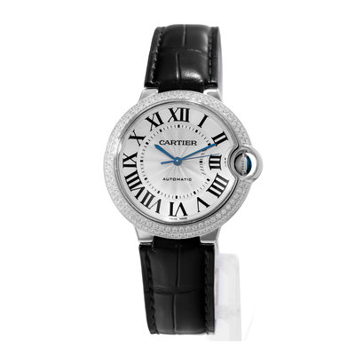 Cartier Ballon Bleu 36mm WE900651 3004 Silver Dial 36