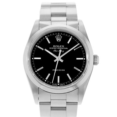 Rolex Air King 34 14000 Black Dial 34