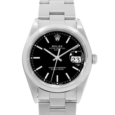 Rolex Oyster Perpetual Date 34 15200 Black Dial 34