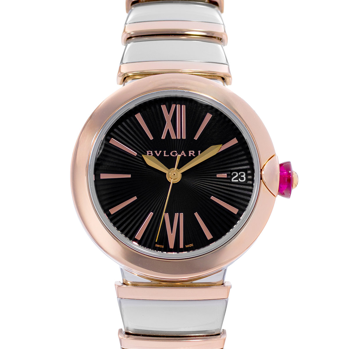 Bulgari Lucea 102192 LUP33SG Black Dial 33