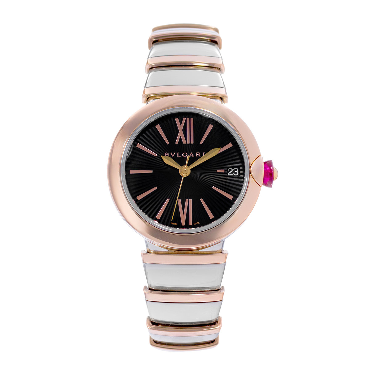 Bulgari Lucea 102192 LUP33SG Black Dial 33