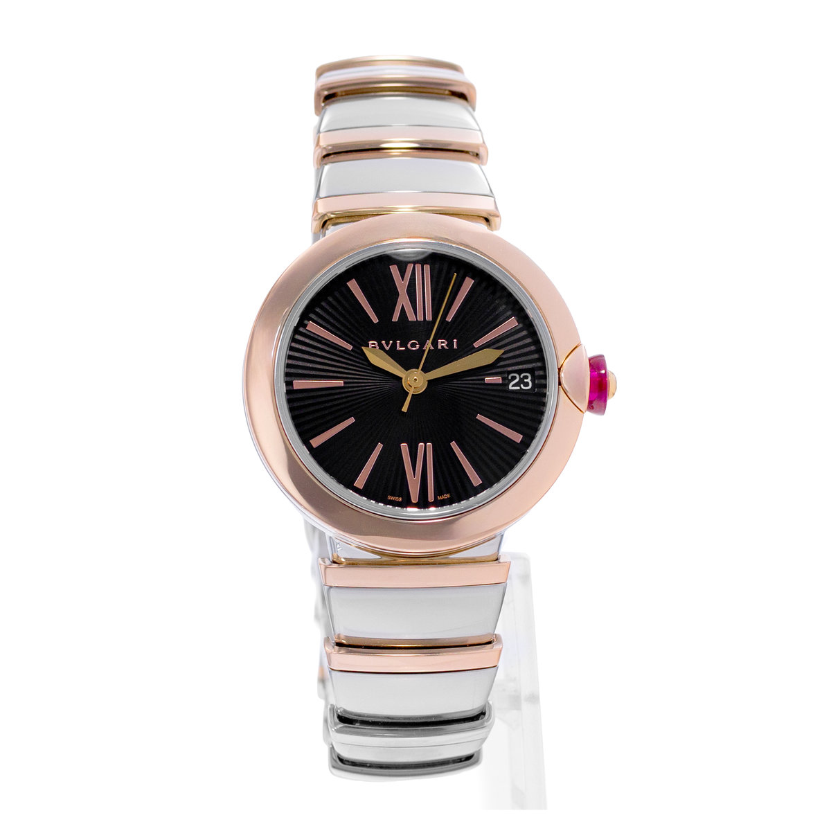 Bulgari Lucea 102192 LUP33SG Black Dial 33