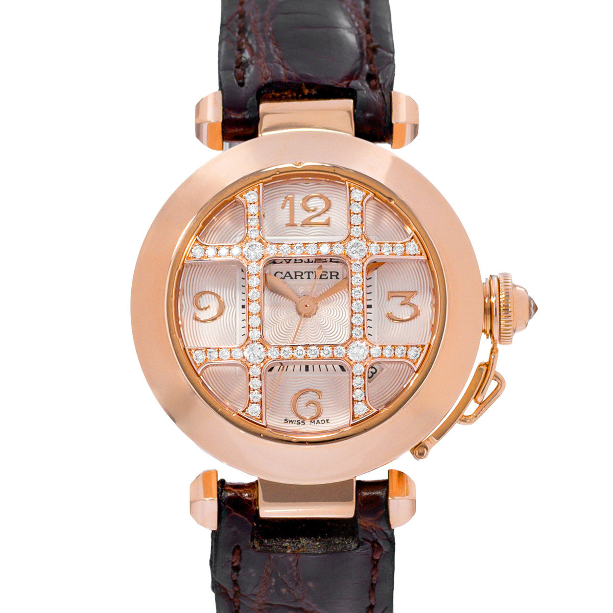 Cartier Pasha WJ116836 2620 Silver Dial 32