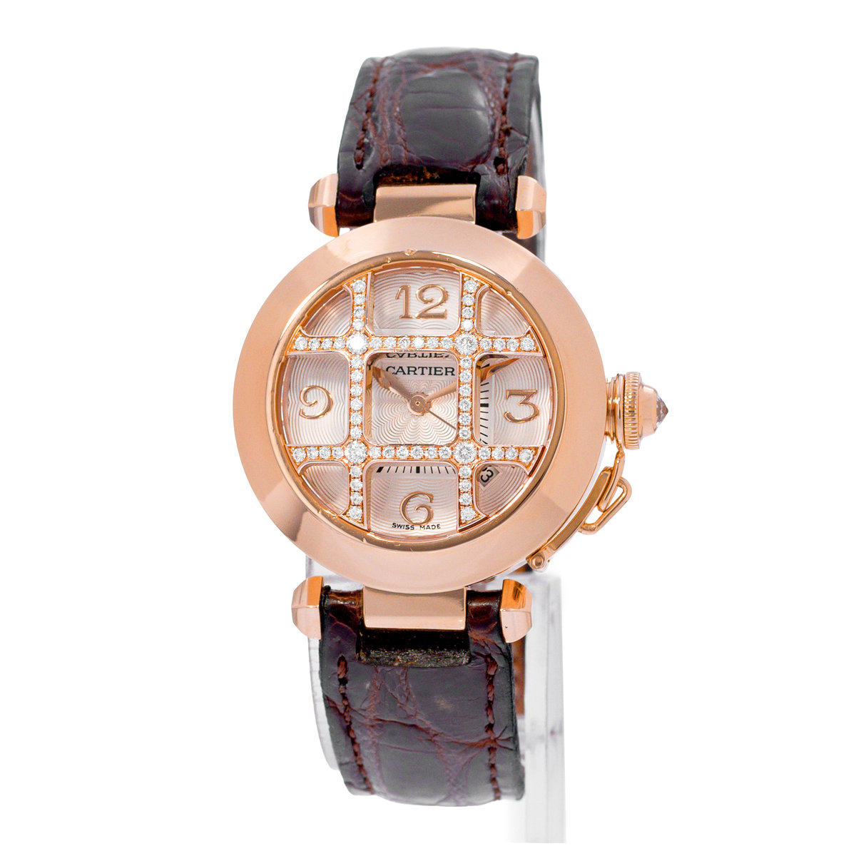Cartier Pasha WJ116836 2620 Silver Dial 32