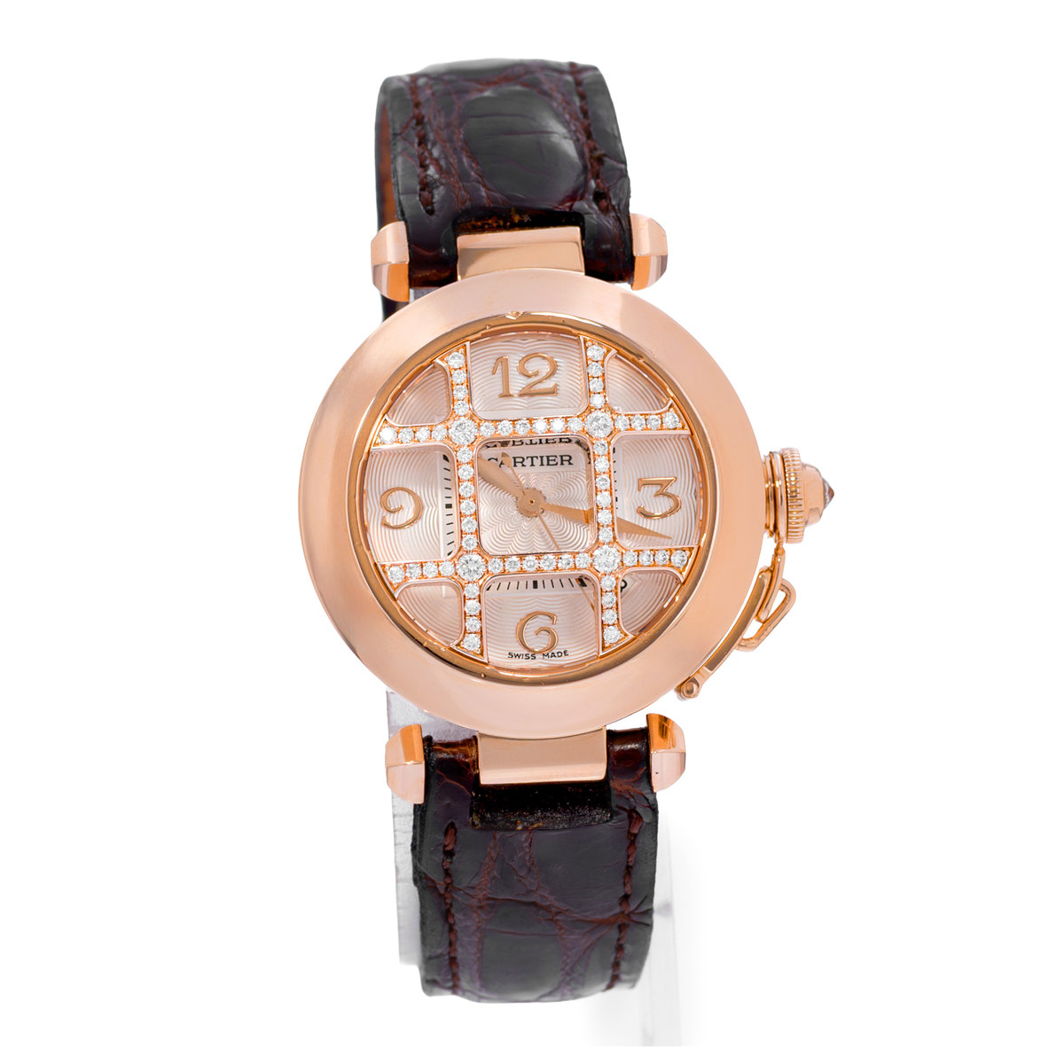 Cartier Pasha WJ116836 2620 Silver Dial 32