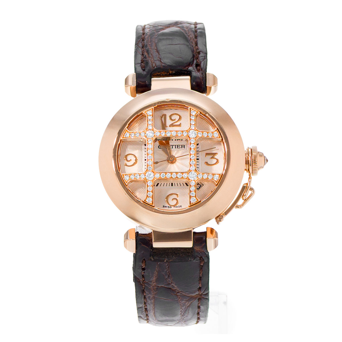 Cartier Pasha WJ116836 2620 Silver Dial 32