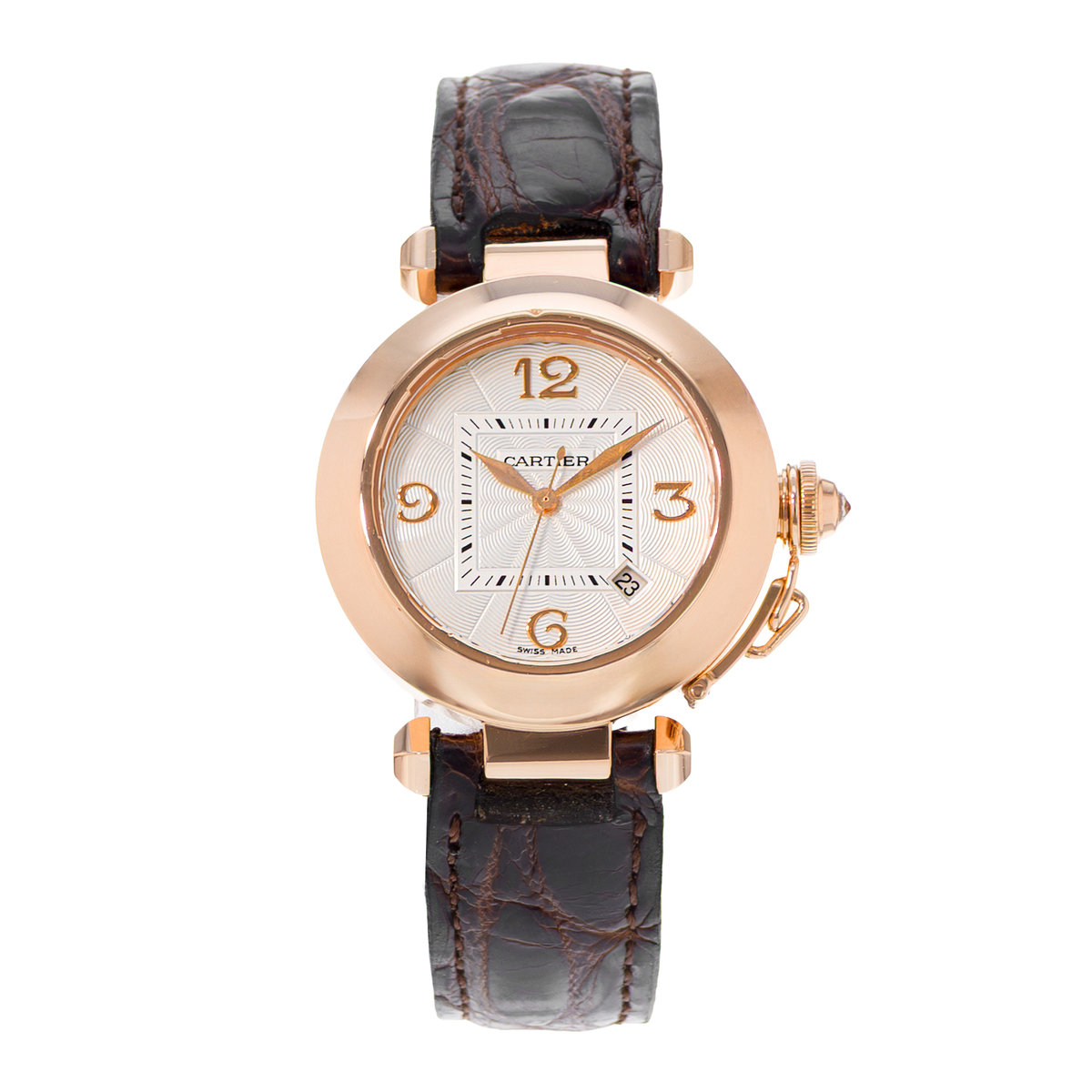 Cartier Pasha WJ116836 2620 Silver Dial 32