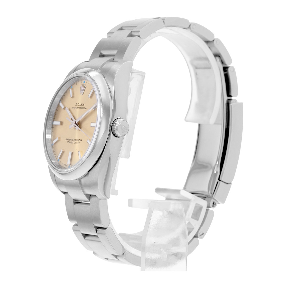 Rolex Oyster Perpetual 34 114200 Champagne Dial 34