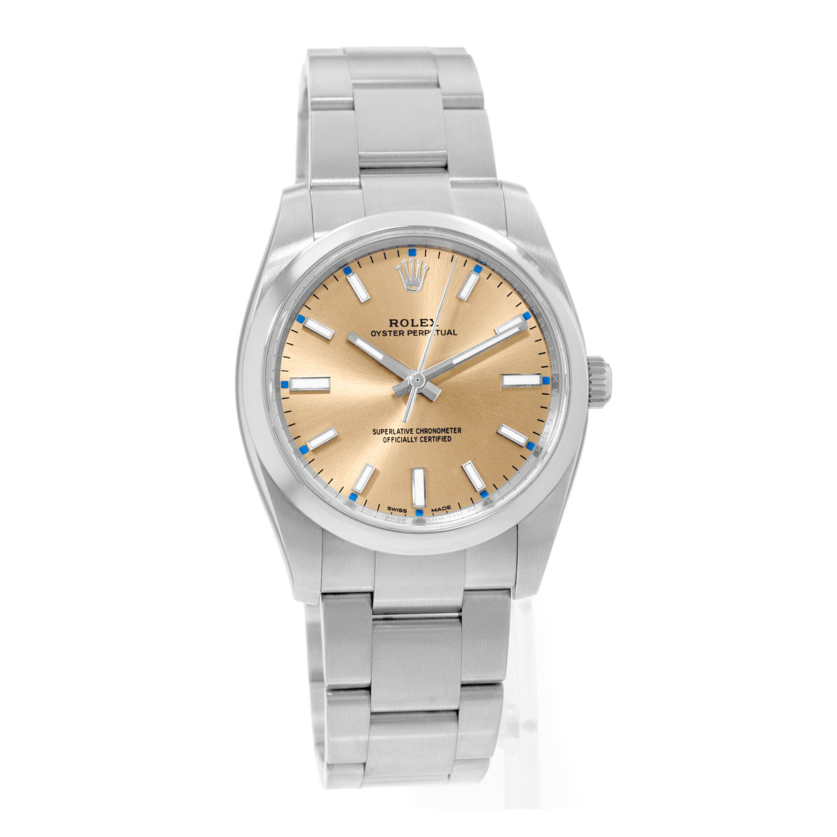 Rolex Oyster Perpetual 34 114200 Champagne Dial 34