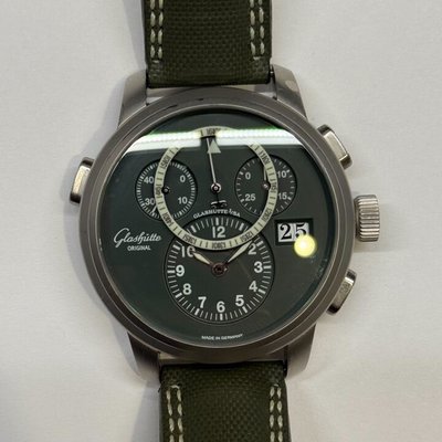 Glashutte Original Pano Navigator 95-01-07-14-04 Green Dial 44