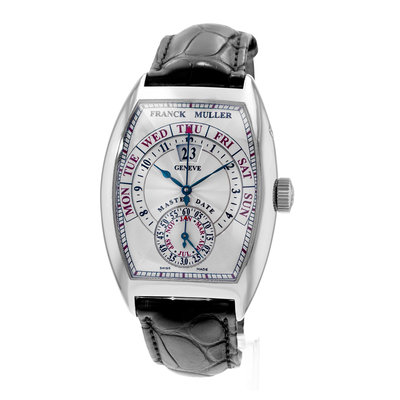 Franck Muller Cintree Curvex Grande Date 8880 GD Silver Dial 40x55