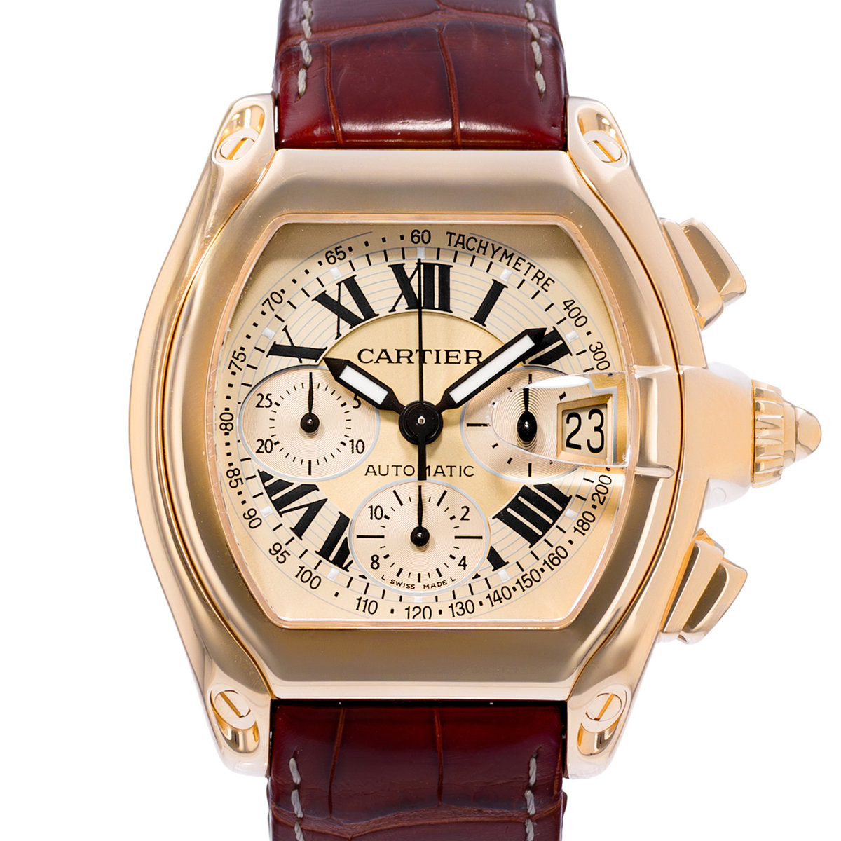 Cartier Roadster W62008Y3 2619 Champagne Dial 40x48