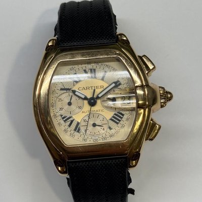 Cartier Roadster W62008Y3 2619 Gold Dial 43x48