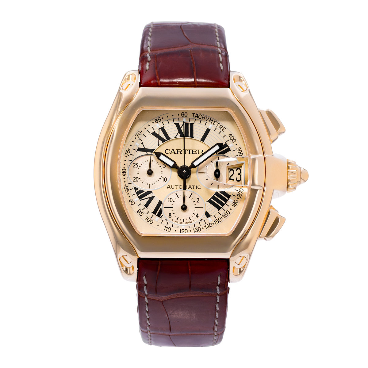 Cartier Roadster W62008Y3 2619 Champagne Dial 40x48
