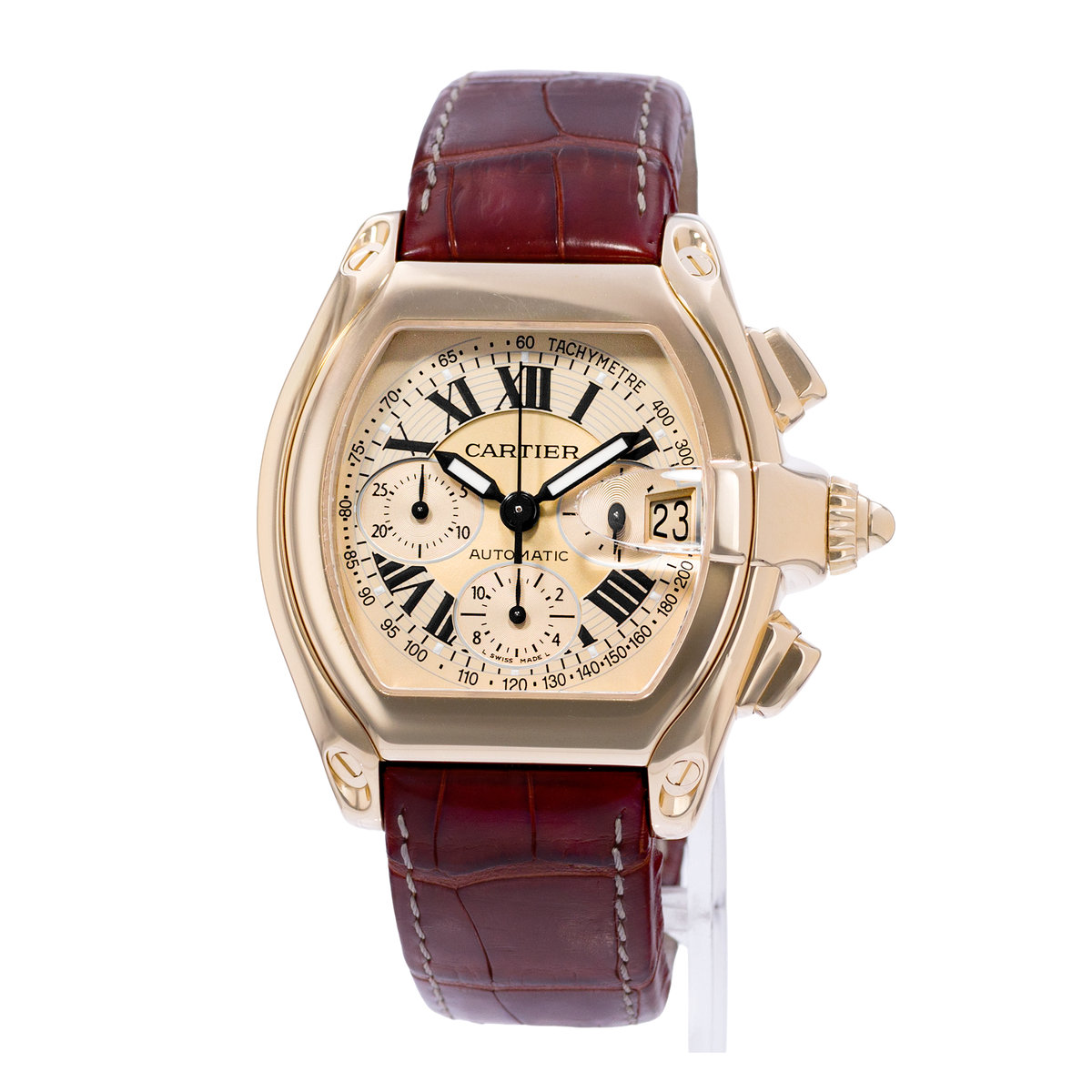 Cartier Roadster W62008Y3 2619 Champagne Dial 40x48