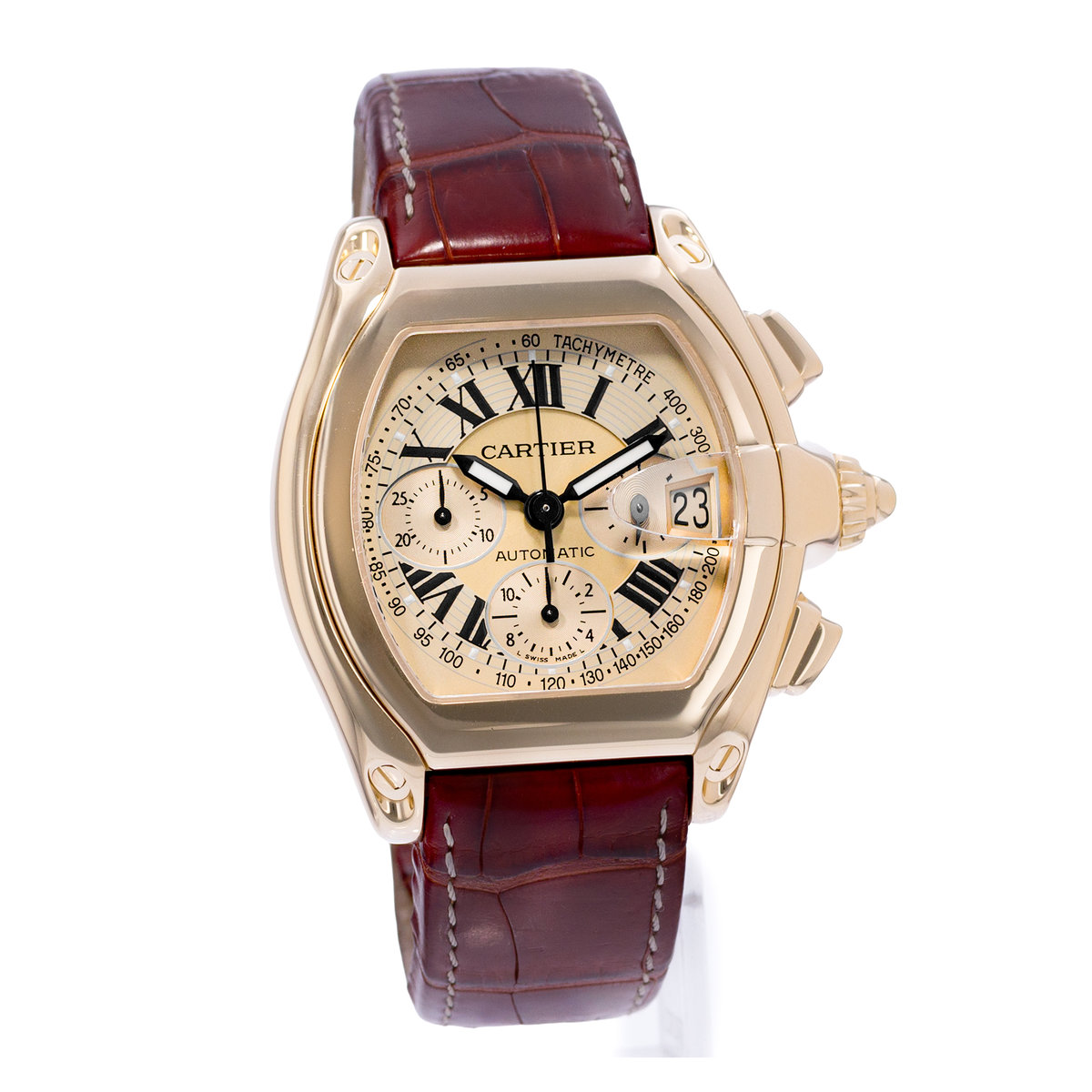Cartier Roadster W62008Y3 2619 Champagne Dial 40x48