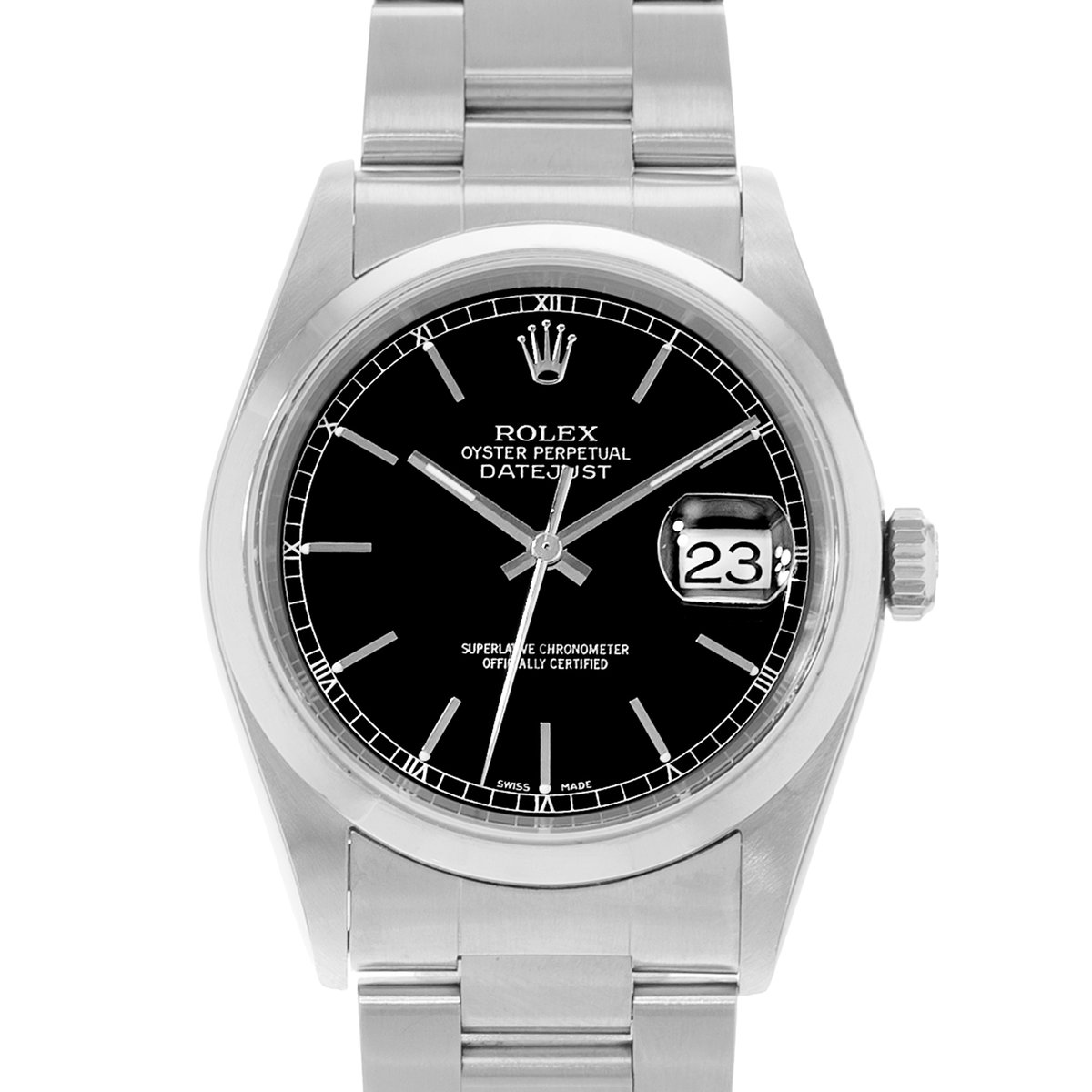 Rolex Datejust 36 16200 Black Dial 36