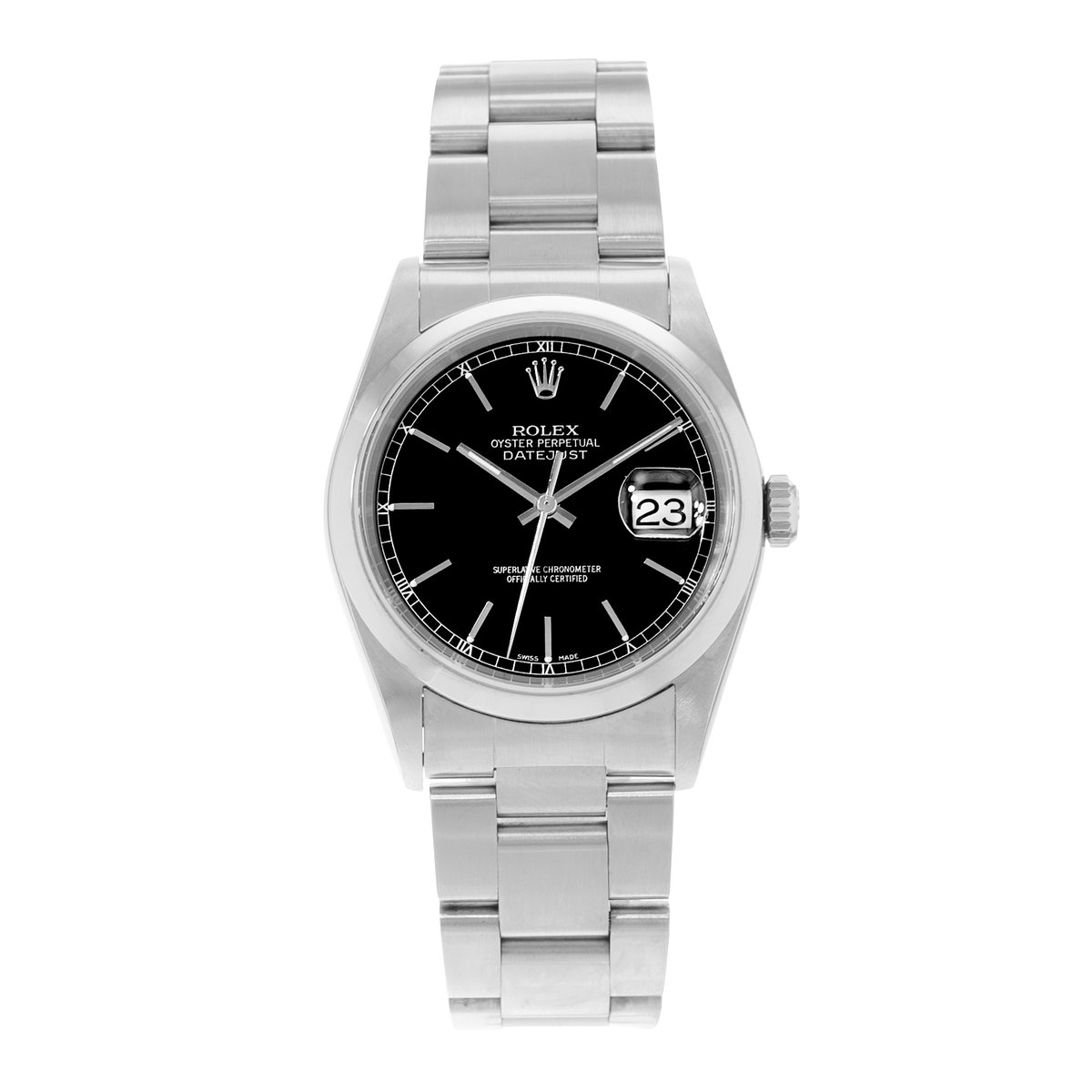 Rolex Datejust 36 16200 Black Dial 36