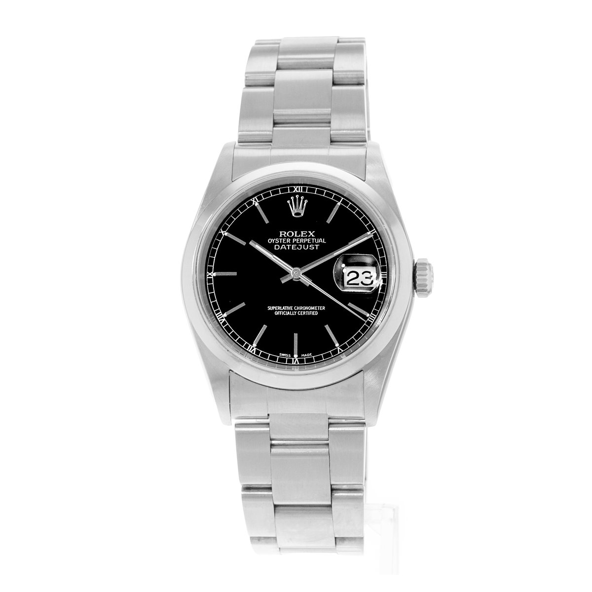 Rolex Datejust 36 16200 Black Dial 36