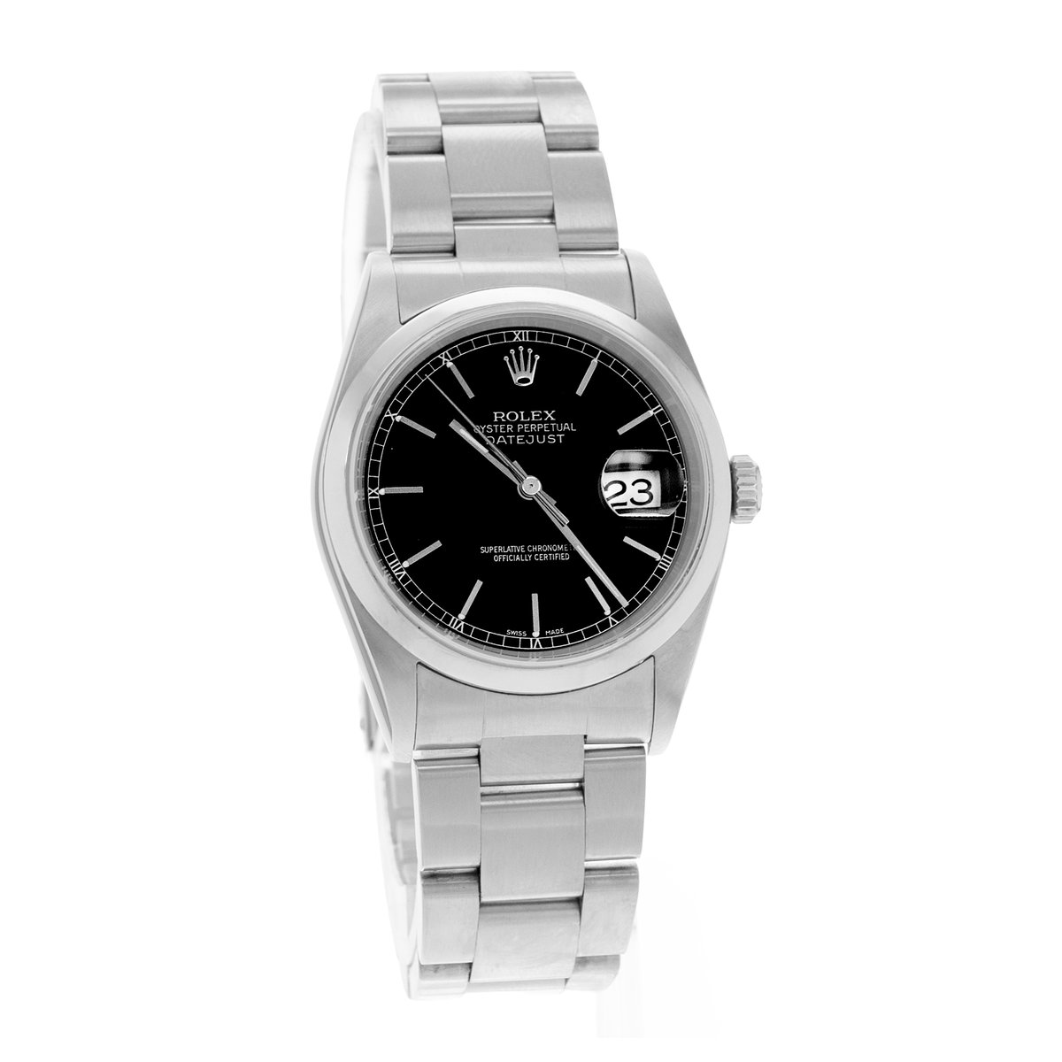 Rolex Datejust 36 16200 Black Dial 36