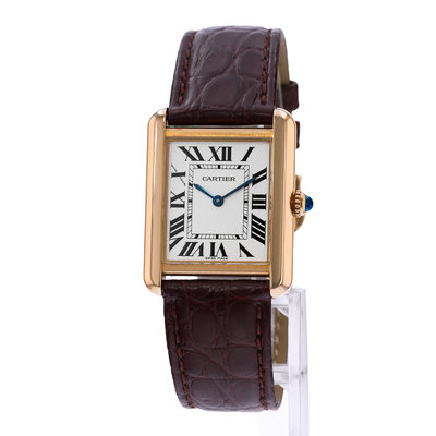 Cartier Tank Solo W1018755 2743 Silver Dial 24x31
