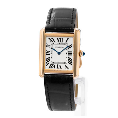 Cartier Tank Solo W1018755 2343 Silver Dial 24x31