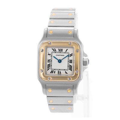 Cartier Santos Galbee W20012C4 1567 Silver Dial 24x34