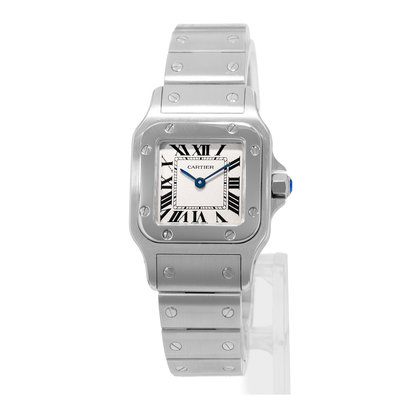 Cartier Santos Galbee W20056D6 1565 Silver Dial 24x34