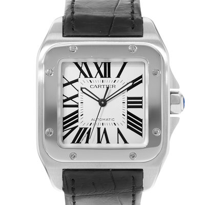 Cartier Santos 100 W20073X8 2656 Silver Dial 41x51