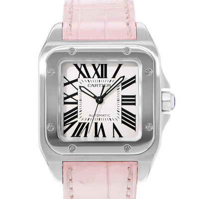 Cartier Santos 100 W20106X8 2878 Silver Dial 35x44