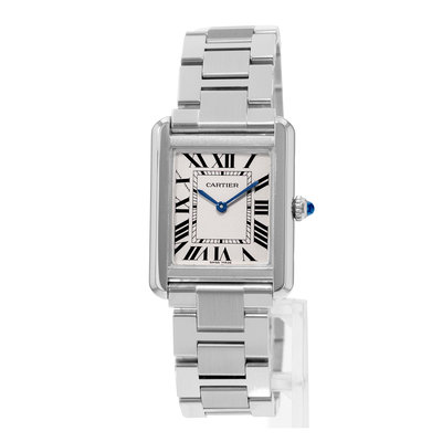 Cartier Tank Solo W5200013 3170 Silver Dial 24x31