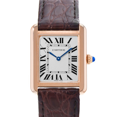 Cartier Tank Solo W5200024 3168 Silver Dial 24x30